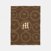 Gold Holidays Vibe Fleecedecke (Vorderseite)