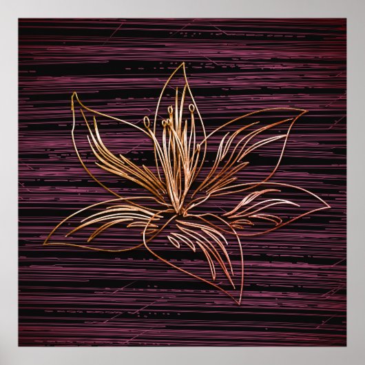 Gold Holidays Vibe Poster (Vorne)