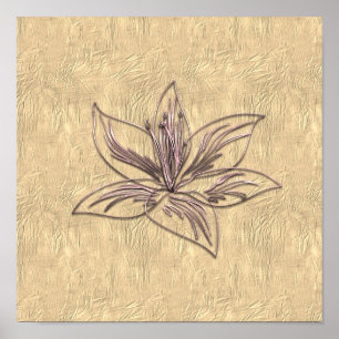 Gold Holidays Vibe Poster