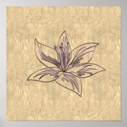 Gold Holidays Vibe Poster (Vorne)