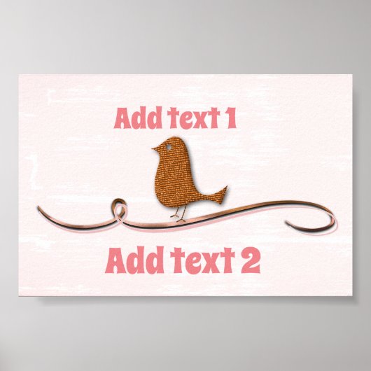 Gold Holidays Vibe Poster (Vorne)