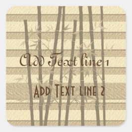 Gold Holidays Vibe Quadratischer Aufkleber