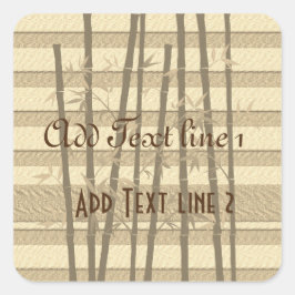 Gold Holidays Vibe Quadratischer Aufkleber