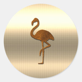 Gold Holidays Vibe Runder Aufkleber