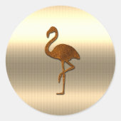 Gold Holidays Vibe Runder Aufkleber (Vorderseite)