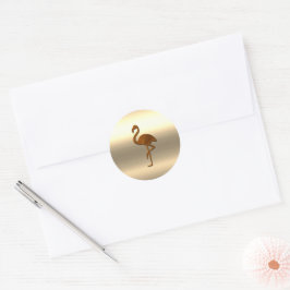 Gold Holidays Vibe Runder Aufkleber