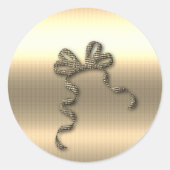 Gold Holidays Vibe Runder Aufkleber (Vorderseite)