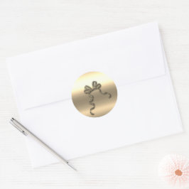 Gold Holidays Vibe Runder Aufkleber