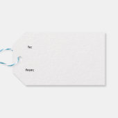 Gold Holly Geschenkanhänger (Rückseite Horizontal)