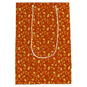 Gold Holly Mittlere Geschenktüte (Rückseite)