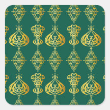 Gold Holly Stars Holiday Glitzer