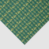 Gold Holly Stars Holiday Glitzer Seidenpapier (Ausschnitt)