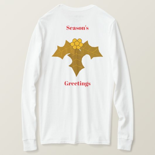 Gold Holly T - Shirt (Design Rückseite)