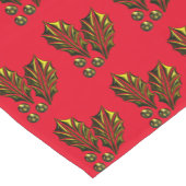 Gold Holly Table Runner Kurzer Tischläufer (Ecke)