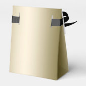Gold Hollywood Retro Star Party Bow Favor Box Geschenkschachtel (Rückseite)