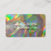 Gold Holographic | Moderne Glam Business Cards Visitenkarte (Vorderseite)