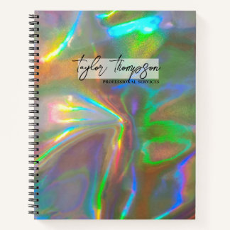 Gold Holographic | Modernes Business Notebook Notizblock