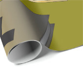 Gold Holy Bible with Black Cross Religious Geschenkpapier (Rolleneckpunkt)