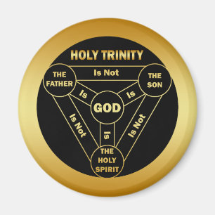GOLD HOLY TRINITY SHIELD MAGNET
