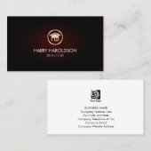 Gold Home Remodeling House Icon Business Card Visitenkarte (Vorne/Hinten)