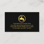 Gold Home Rooftop Plumbing Pipeline Plumber Repair Visitenkarte (Rückseite)