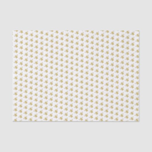 Gold Honey Bee Tissue Paper Seidenpapier (Vorderseite)