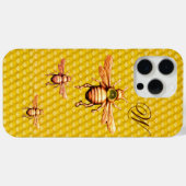 GOLD HONEY BEES MONOGRAM Case-Mate iPhone HÜLLE (Rückseite (Horizontal))