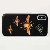 GOLD HONEY BEES MONOGRAM Case-Mate iPhone HÜLLE (Rückseite (Horizontal))