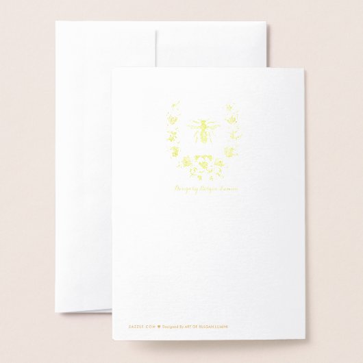 GOLD HONEY BEFINDET SICH MIT BLUMENKROWN FOLIENKARTE (Rückseite mit Umschlag)