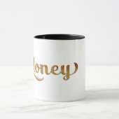 Gold Honey Retro Typ Grafik Mode Tasse (Zentrum)