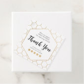 Gold Honeycomb Small Business Vielen Dank für Ihre Geschenkanhänger (Beispiel)