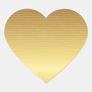 Gold horizontal Herz-Aufkleber