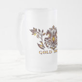 Gold Horse Bierglas Mattglas Bierglas (Vorderseite Links)