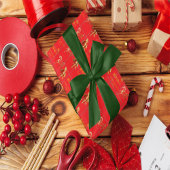 Gold Horse Chinese New Year 2026 Wrapping Paper Geschenkpapier