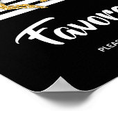 Gold Horse Derby Favorits Poster (Ecke)