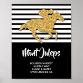 Gold Horse Derby Mint Juleps Poster (Vorne)