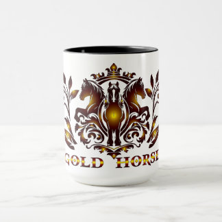 Gold Horse Mug Tasse