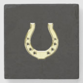 Gold Horseshoe Steinuntersetzer (Vorderseite)