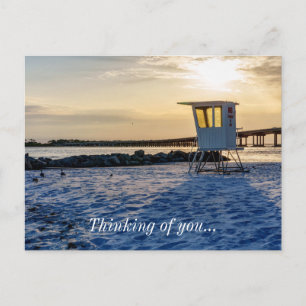 Gold Hour Destin East Pass Denken an U Postcard Postkarte