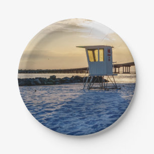 Gold Hour Destin East Pass Papierplatten Pappteller
