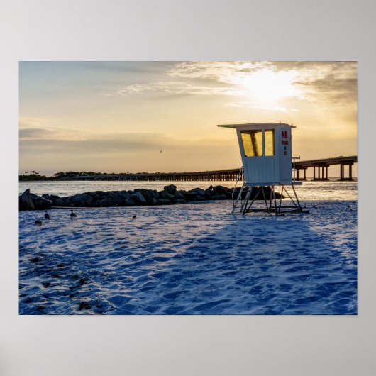 Gold Hour Destin East Pass Poster (Vorne)