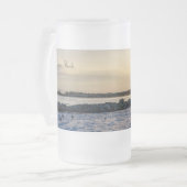 Gold Hour Destinationen Ostpass Mattierte Bier-Tas Mattglas Bierglas (Vorderseite Links)