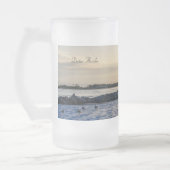 Gold Hour Destinationen Ostpass Mattierte Bier-Tas Mattglas Bierglas (Links)