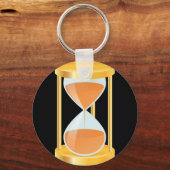 Gold Hourglass-Schlüsselanhänger Schlüsselanhänger (Vorderseite)