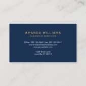 Gold House Clearing Services Business Card Visitenkarte (Rückseite)