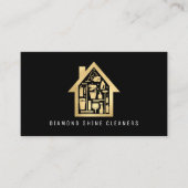 Gold House Clearing Services Business Card Visitenkarte (Vorderseite)