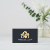 Gold House Clearing Services Business Card Visitenkarte (Stehend Vorderseite)