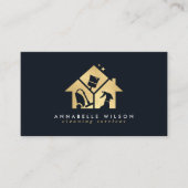 Gold House Clearing Services Business Card Visitenkarte (Vorderseite)