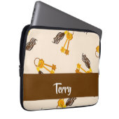 Gold House Keys on Pink Laptopschutzhülle (Vorne Rechts)