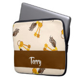 Gold House Keys on Pink Laptopschutzhülle (Vorderseite Links)